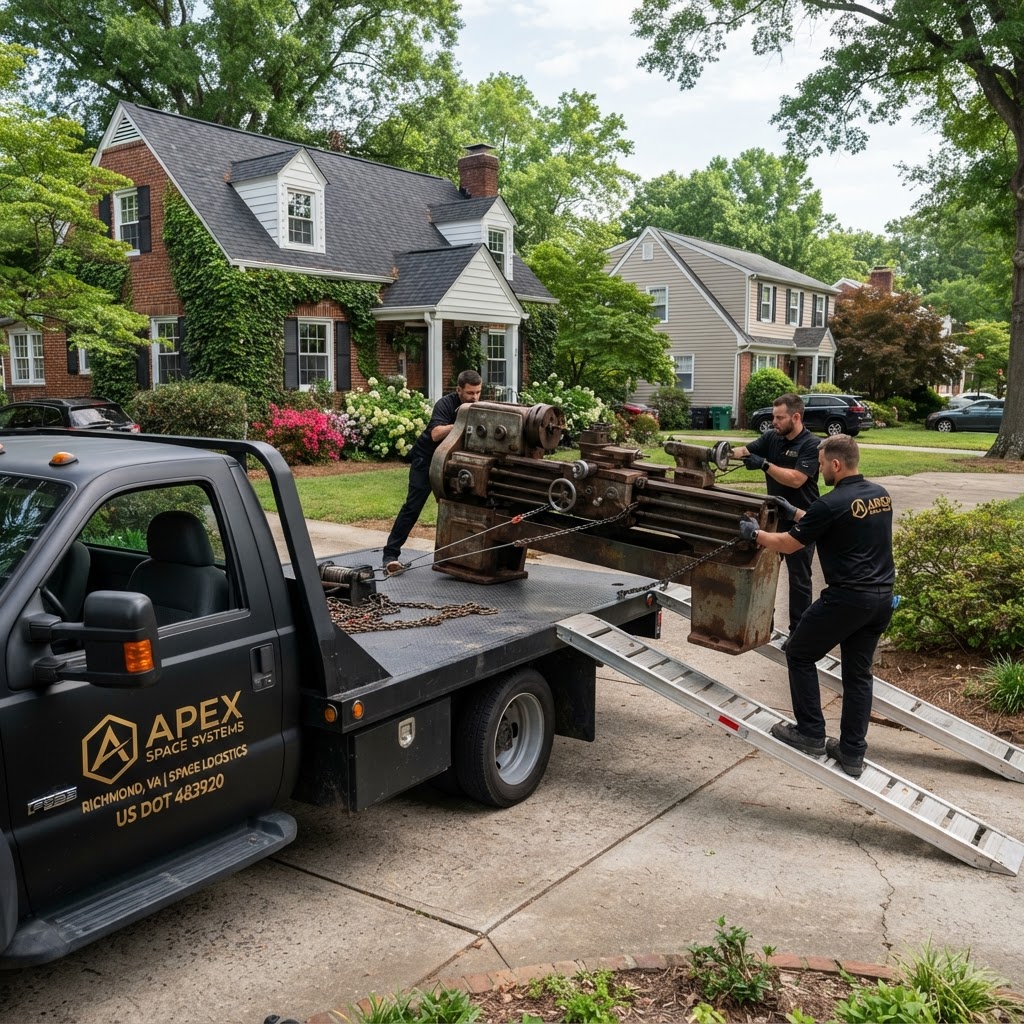 Industrial Equipment Hauling & Removal in Richmond VA — What's Actually Involved — Apex Space Systems blog