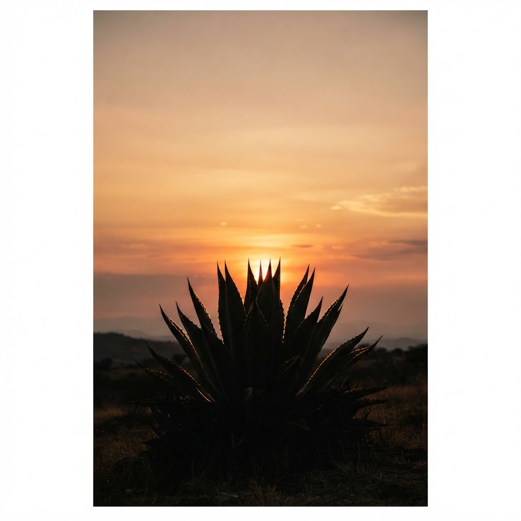 Agave al atardecer