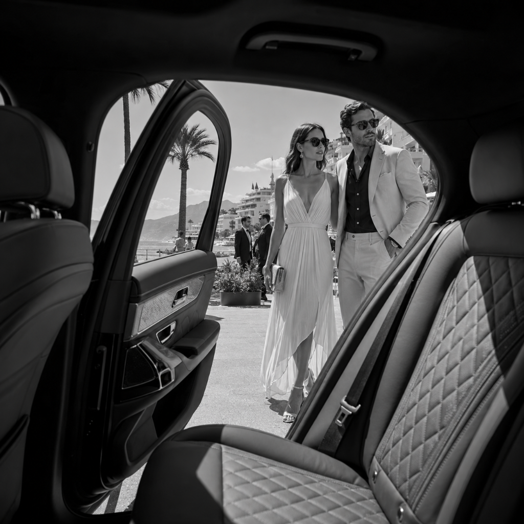 Premium airport transfer service in Cannes with private chauffeur