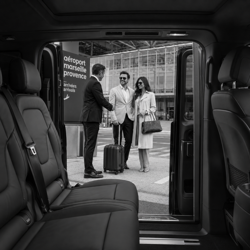 Premium airport transfer service in Marseille with private chauffeur