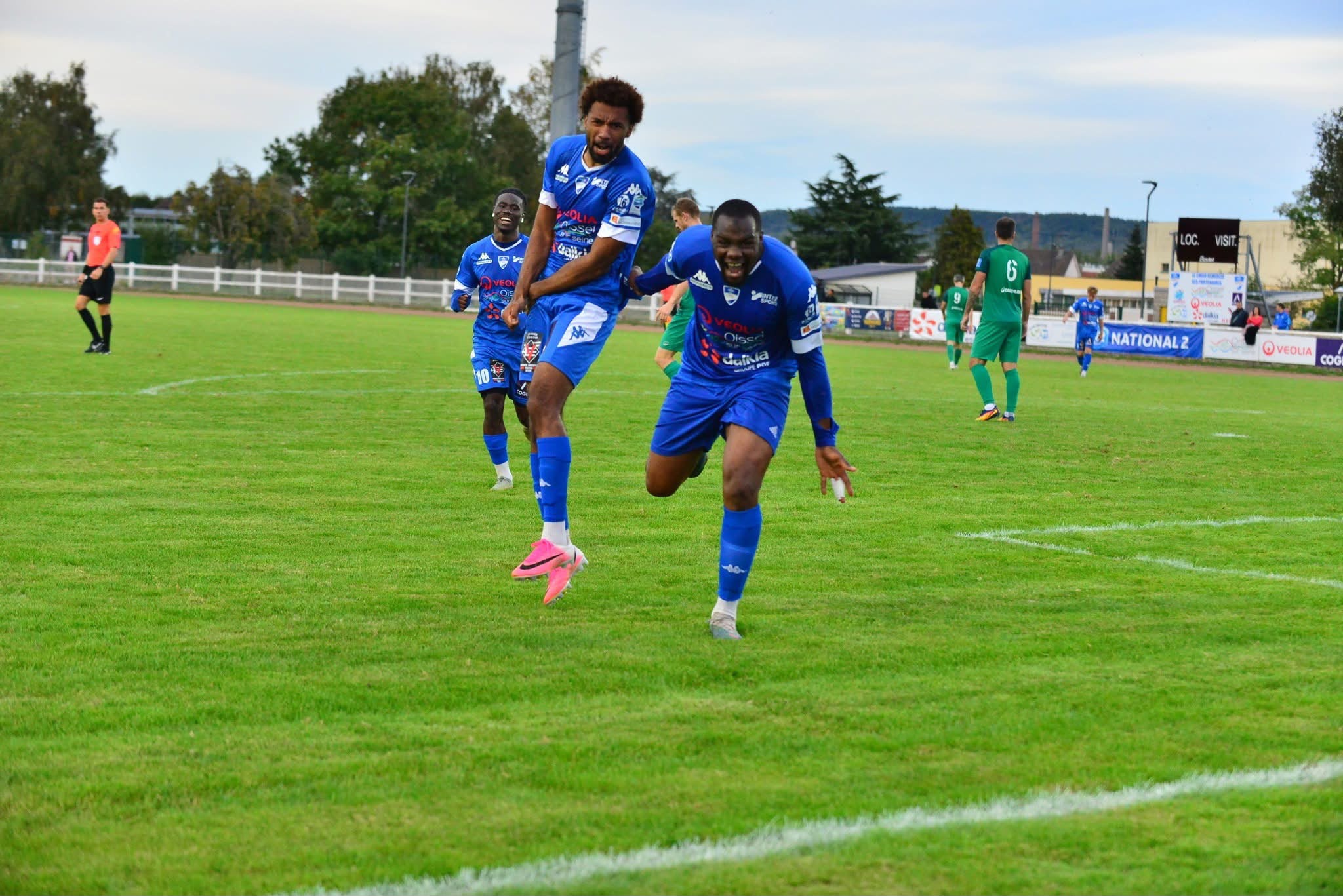 Action de match — percée dans l'axe