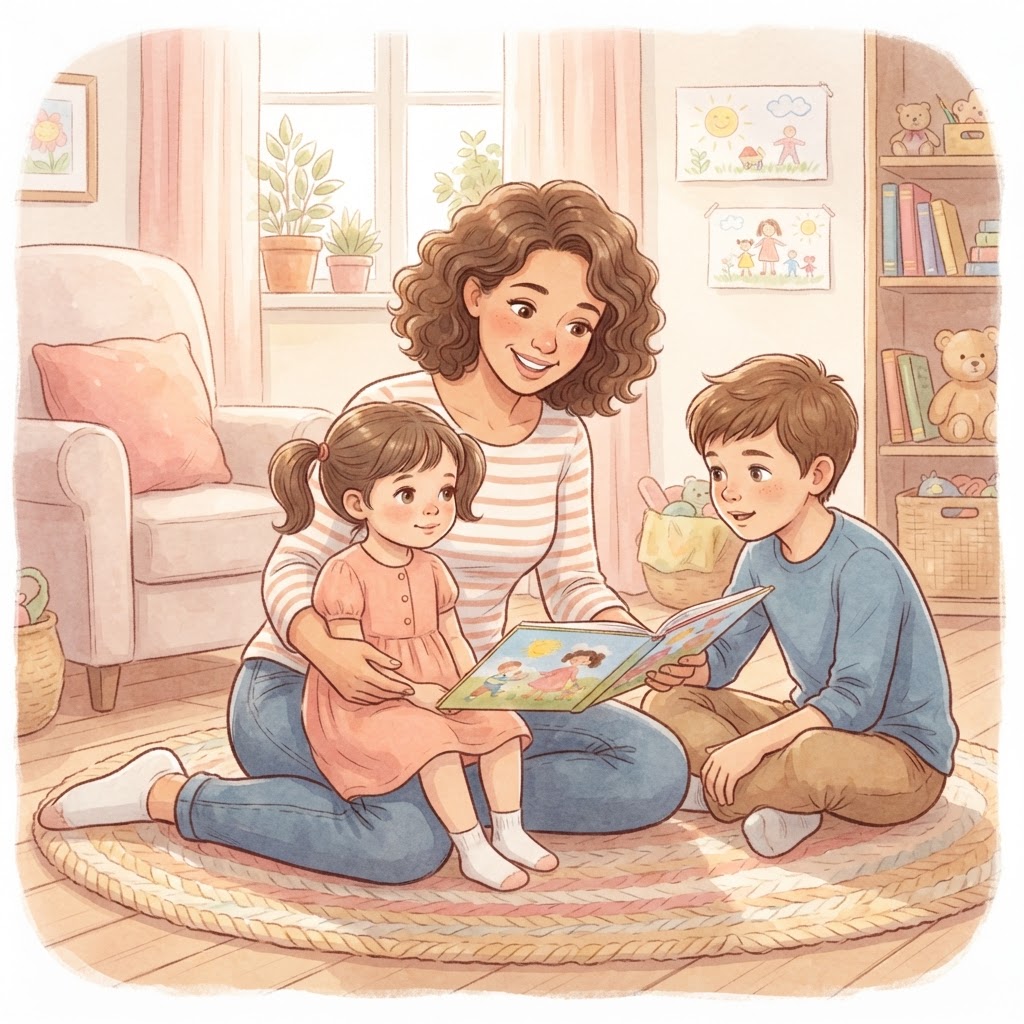 איך עוזרים לאחים גדולים יותר להתרגל למטפלת חדשה