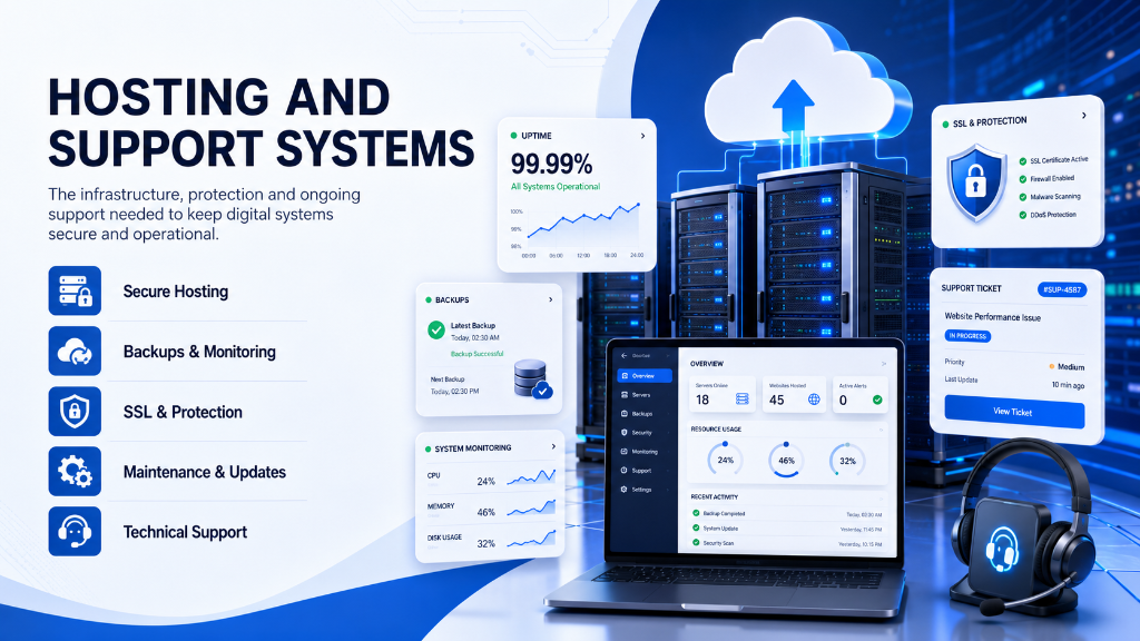 HOSTING AND SUPPORT SYSTEMS
