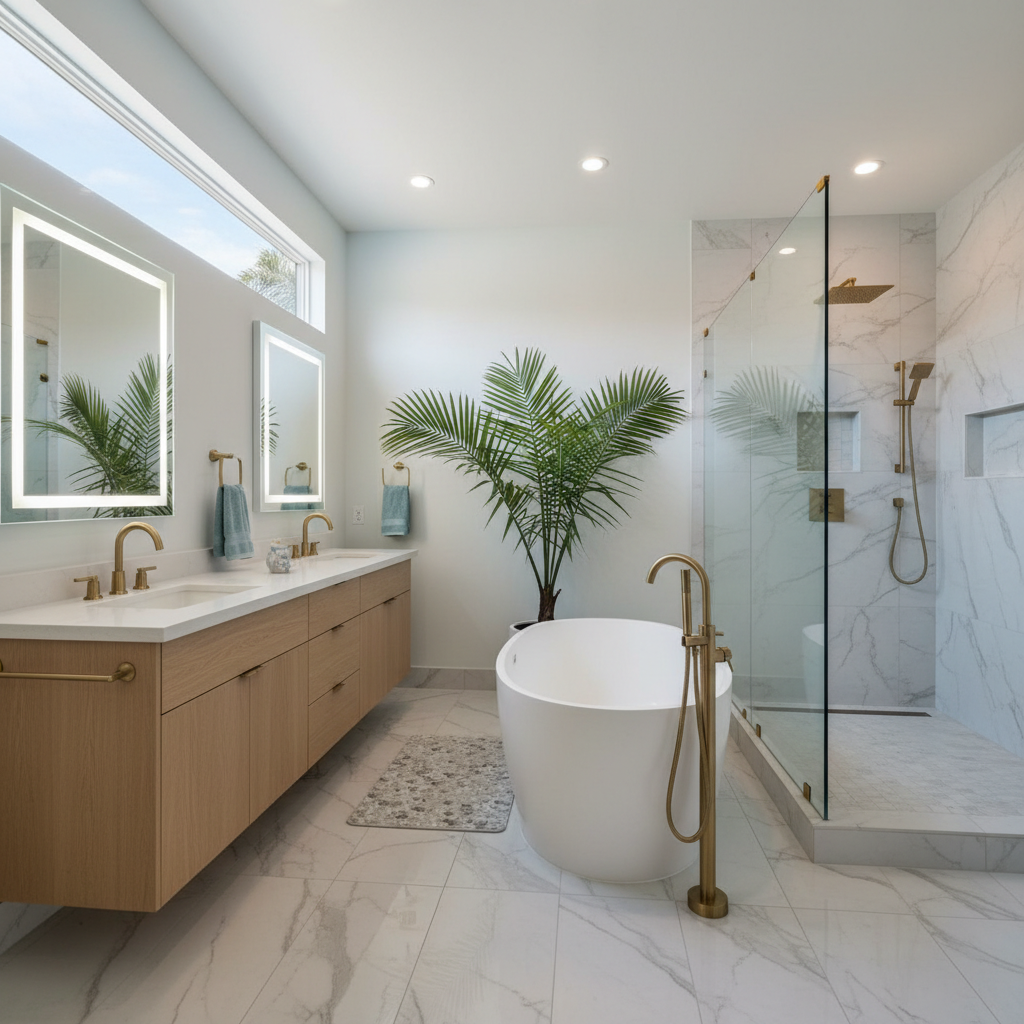 High-End Full Bathroom Remodel Trends for Carlsbad Homes