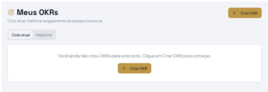 Meus OKRs