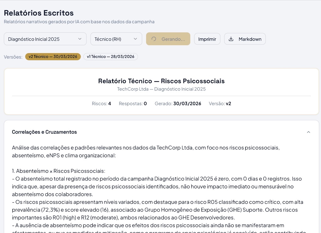 Relatórios Escritos