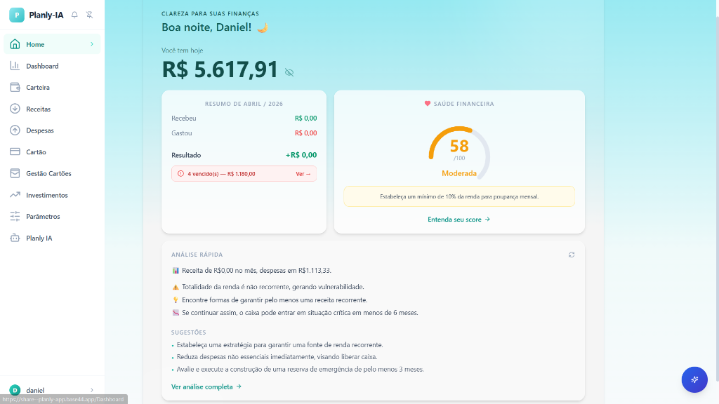 Planly-IA Dashboard