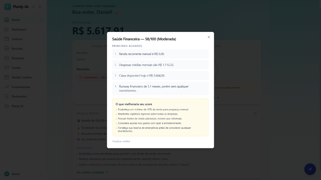 Score de Saúde Financeira