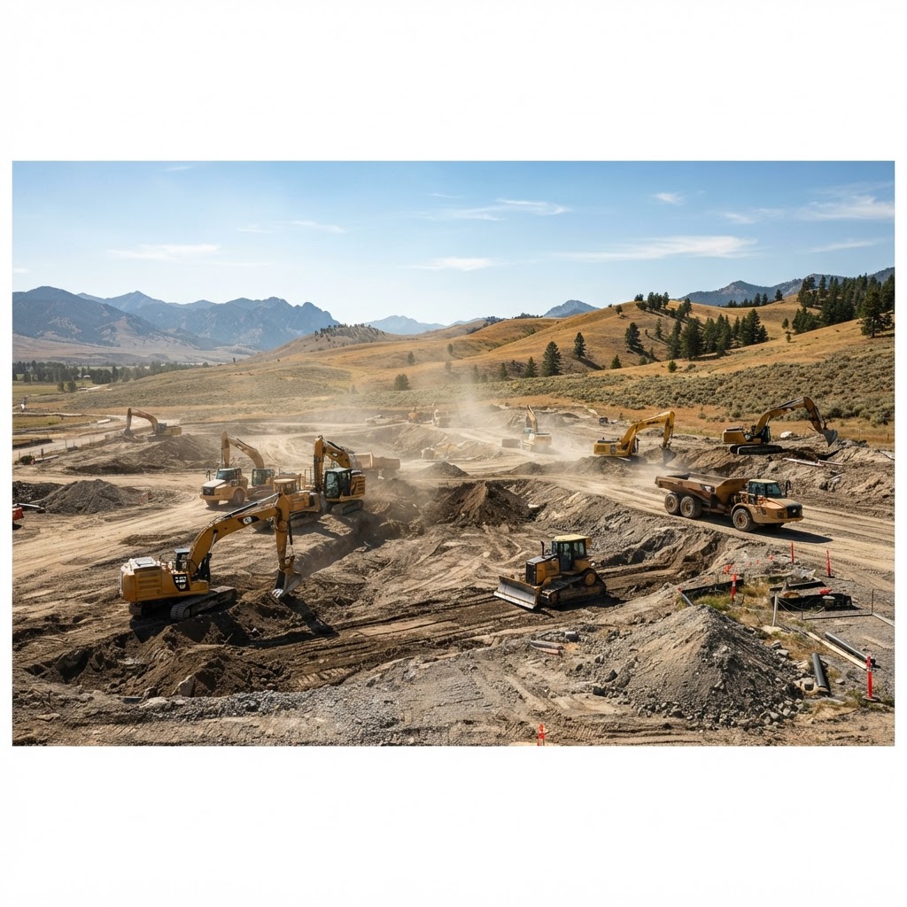 Site work and environmental remediation for a development in Warm Springs