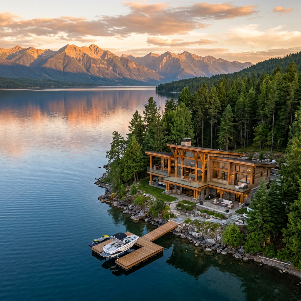 Luxury Montana waterfront property