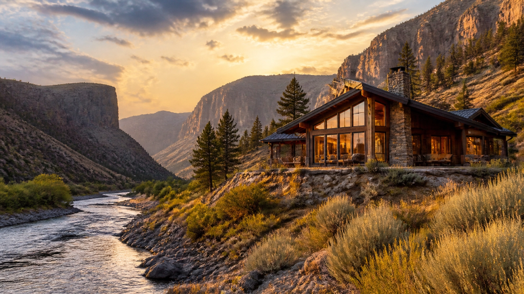Dramatic Montana canyon landscape