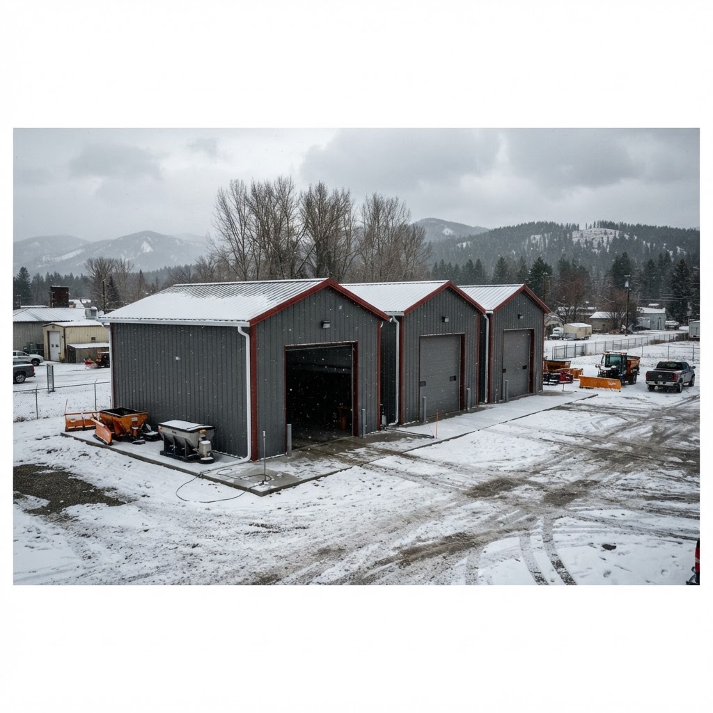 Kalispell looks to shield vehicles and equipment from winter with three new structures at its storage complex