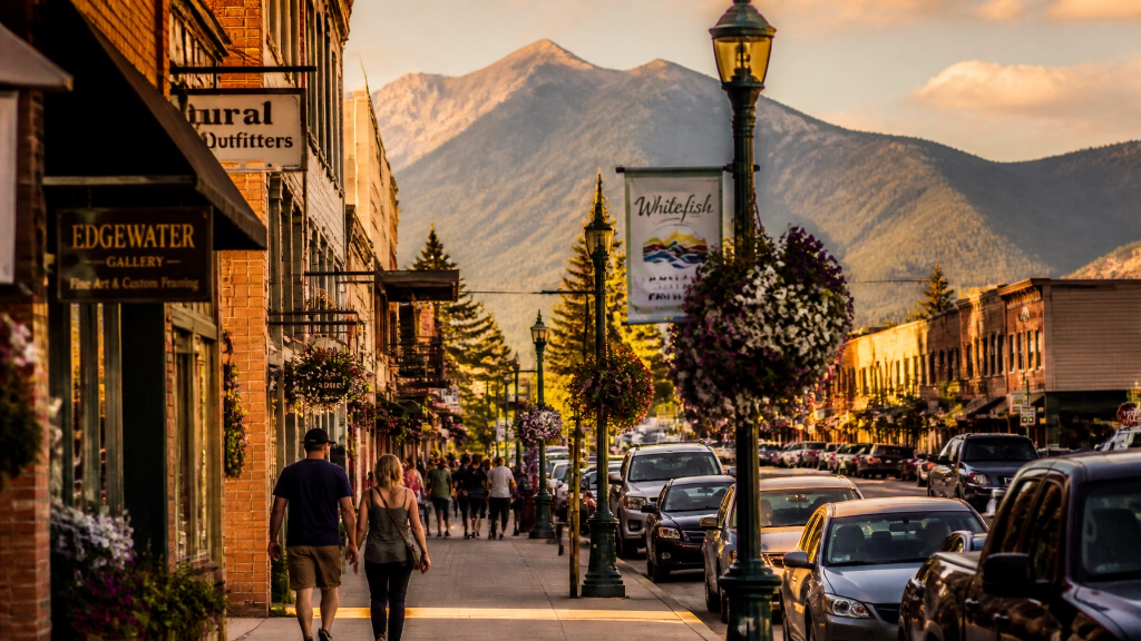 Downtown Whitefish Montana