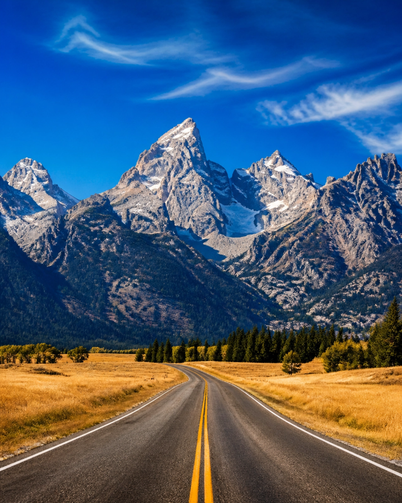 Scenic Montana mountain road