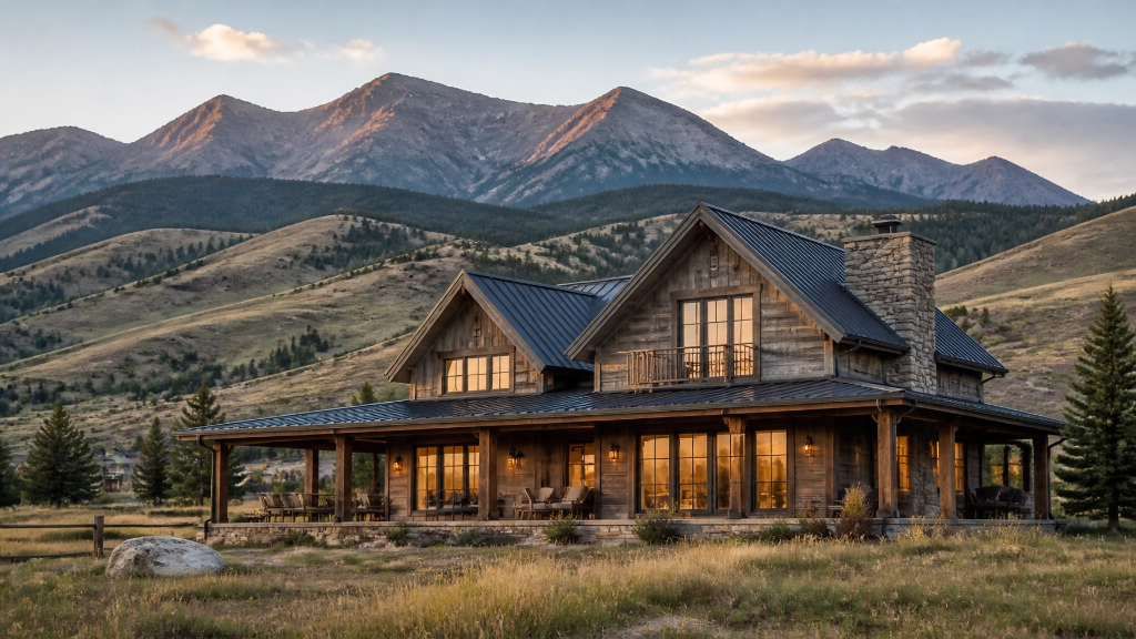 Montana rustic modern home