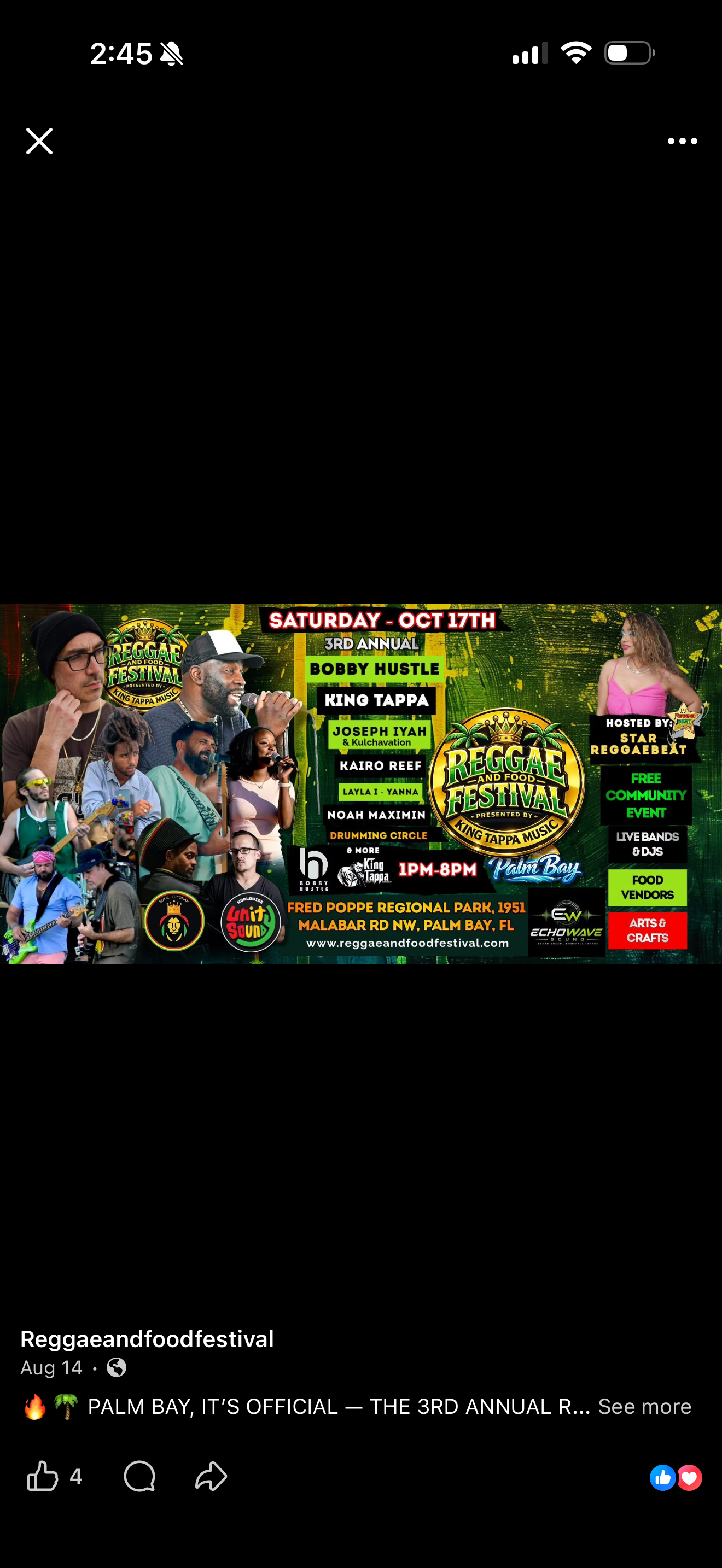 3rd Annual Reggae & Food Festival