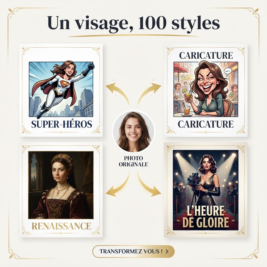 Un visage, 100 styles