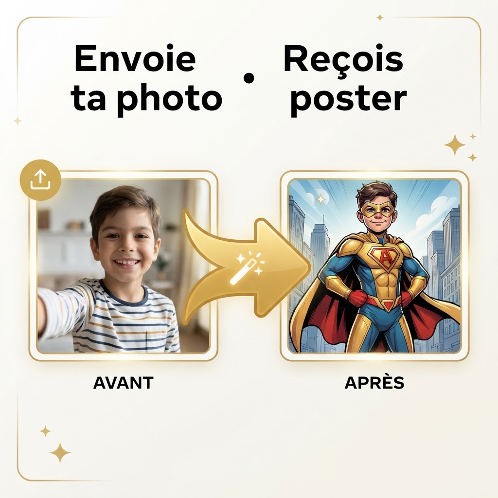 Avant / Après — Super-héros