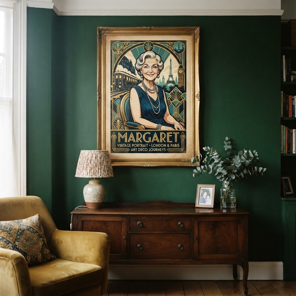 Portrait art déco