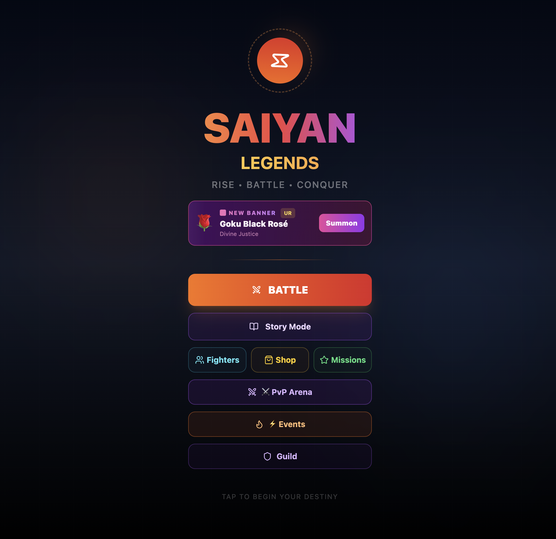 Sayian Legends template preview