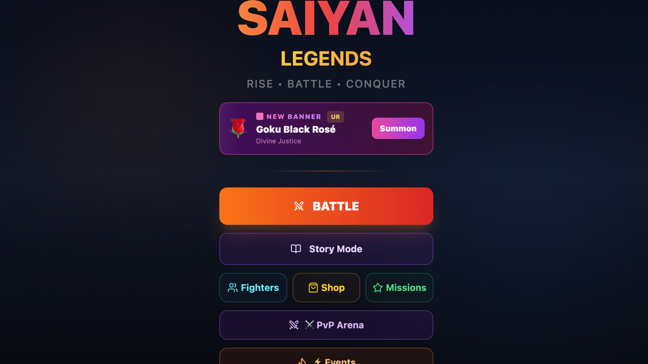 Sayian Legends template preview