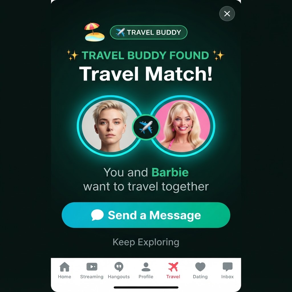 Konnectors app — Instant Connect: Match with travel buddies heading your way and chat instantly.
