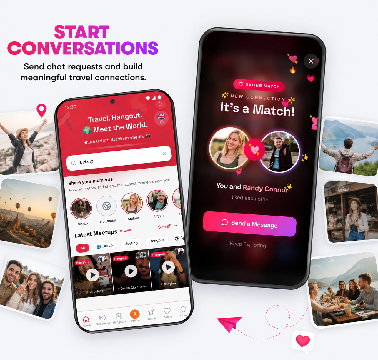 Konnectors — start conversations, match with travelers and meet locals worldwide