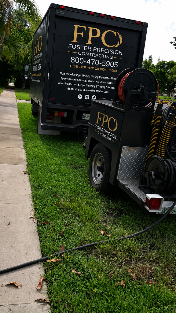 FPC Truck & Hydro-Jet Trailer On Site