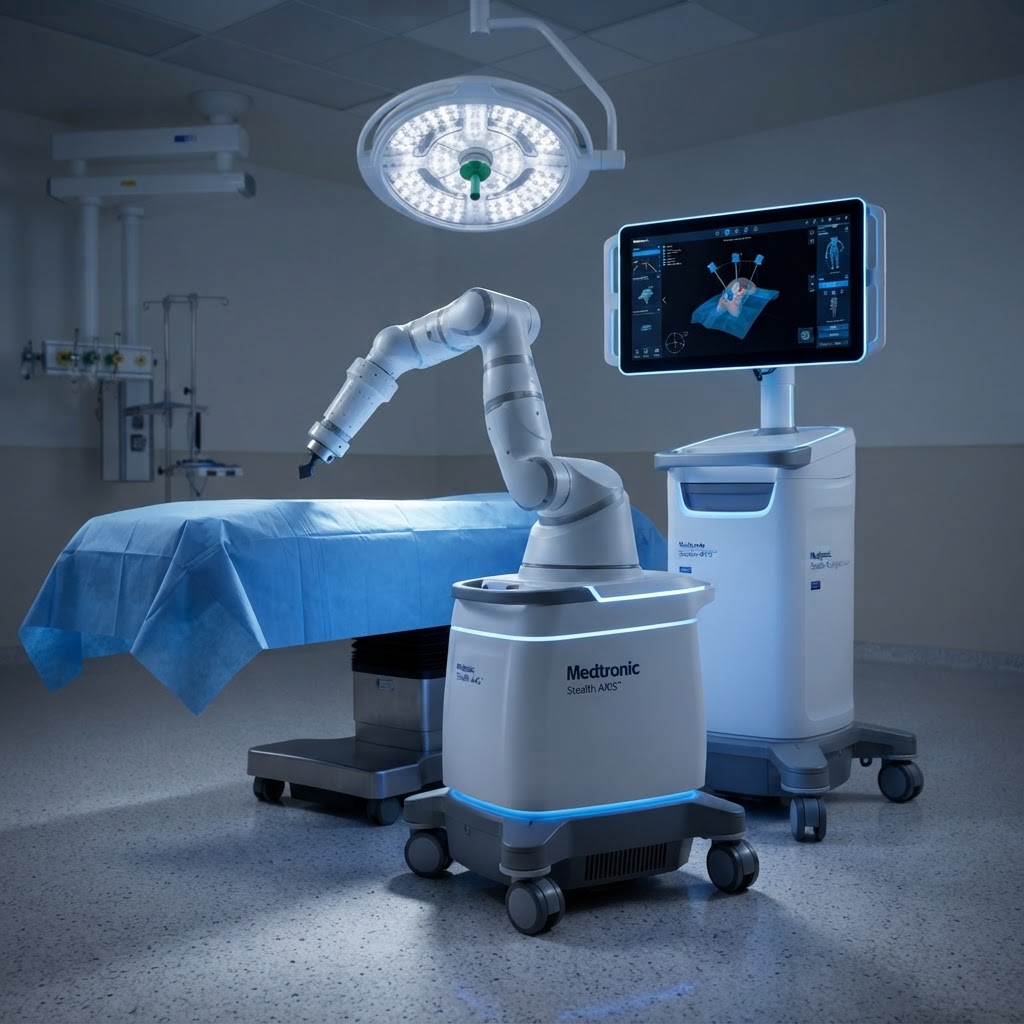 Advanced robotic surgical platform in a modern operating room