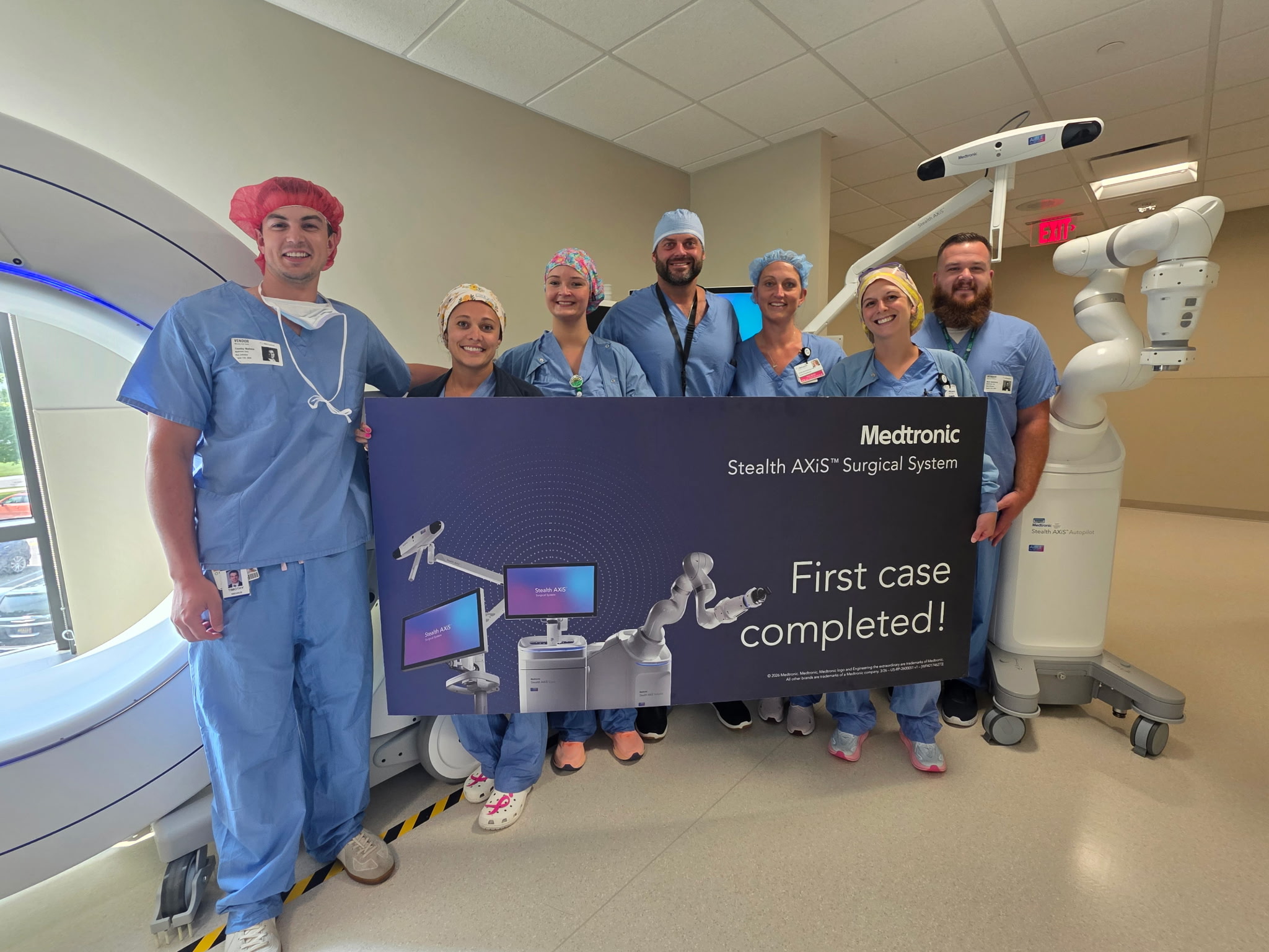 First Spine AXIS robotic fusion team