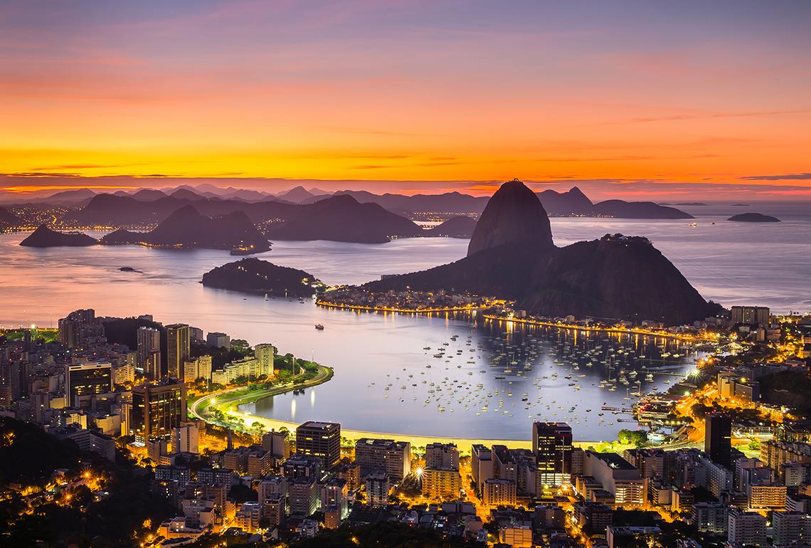 Rio de Janeiro at dusk