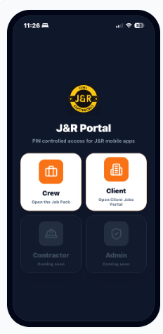 Confirm the new portal menu
