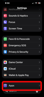 Go to Apps
