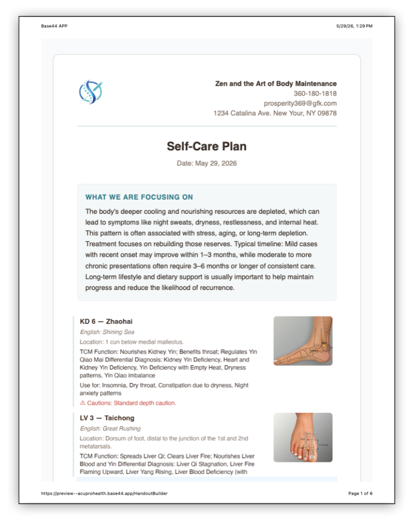 Personalized Self-Care Recommendations