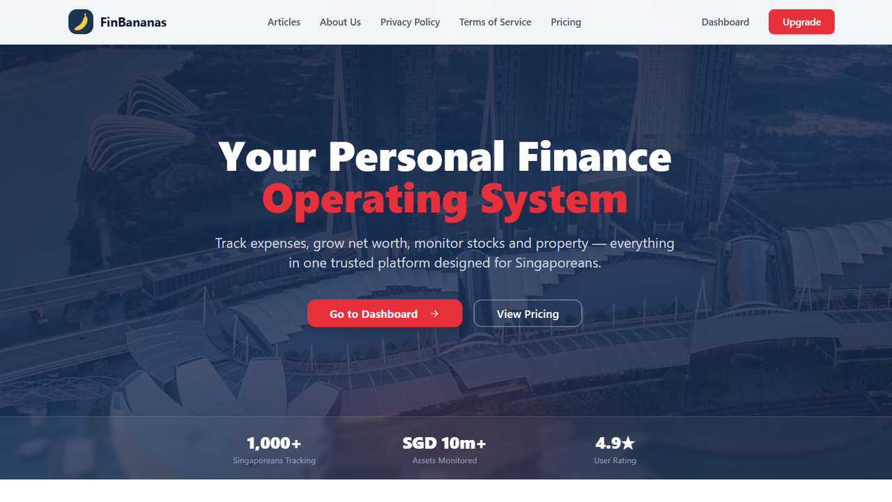 Financial OS template preview