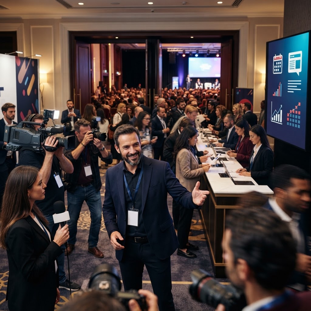 Escena profesional de Promoción de eventos