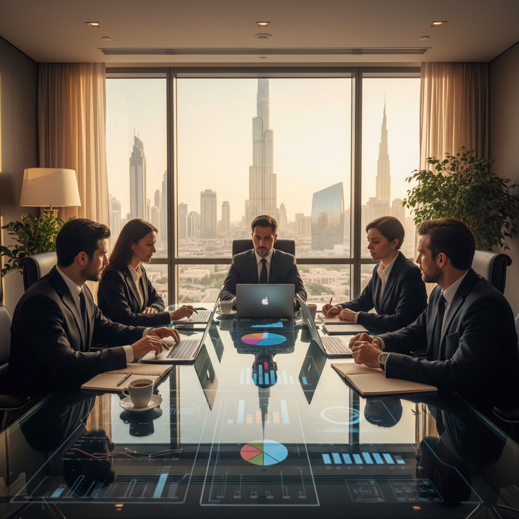 Business strategy meeting Dubai