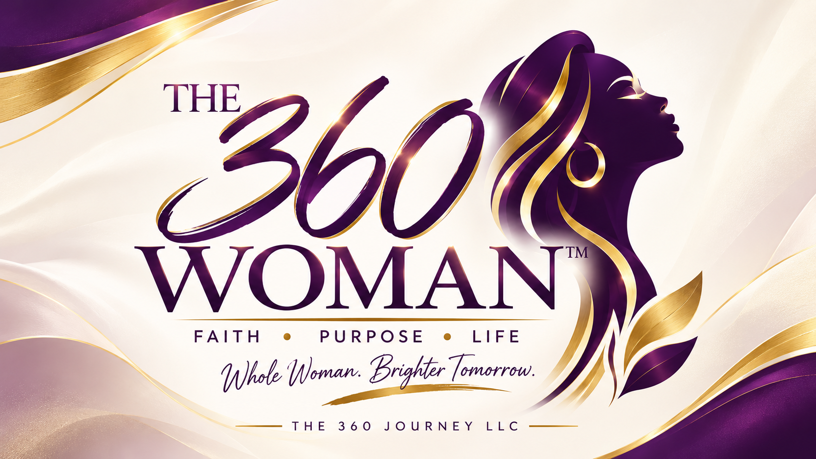 The 360 Woman — Faith • Purpose • Life branded graphic
