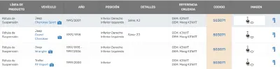 Rotula de bandeja de suspension inferior Jeep Cherokee Sport