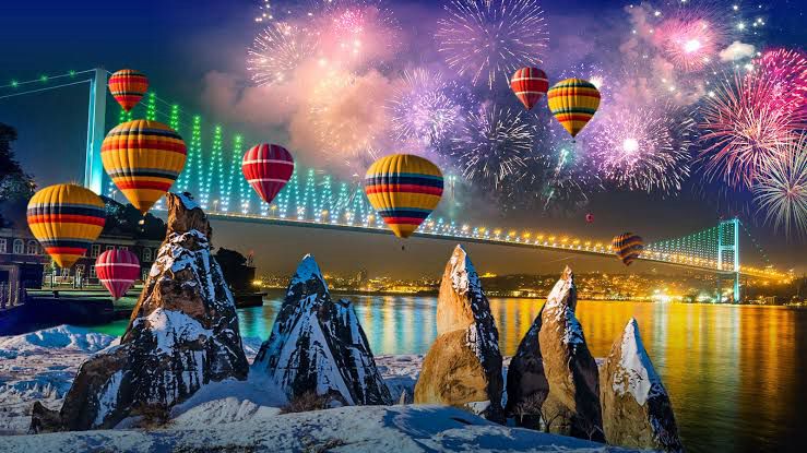 Istanbul New Year celebration