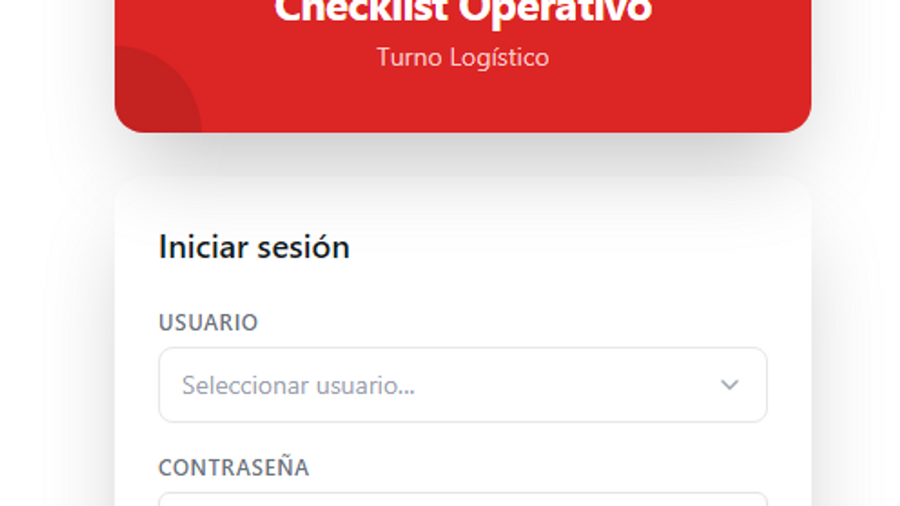 CHECKLIST OPERATIVAS template preview