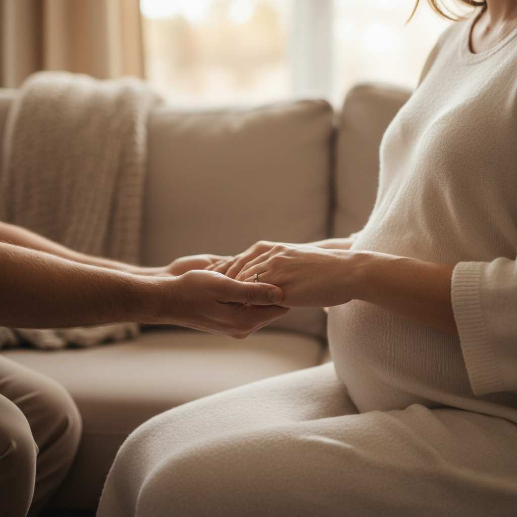 zwangere vrouw gaat zitten bij duizeligheid orthostatische hypotensie