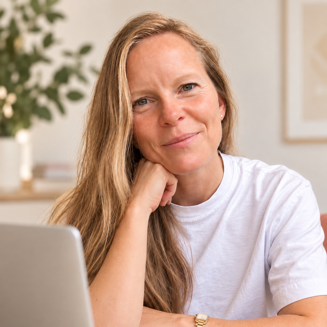 Suzan de VrouwenFysio tijdens een presentatie of training
