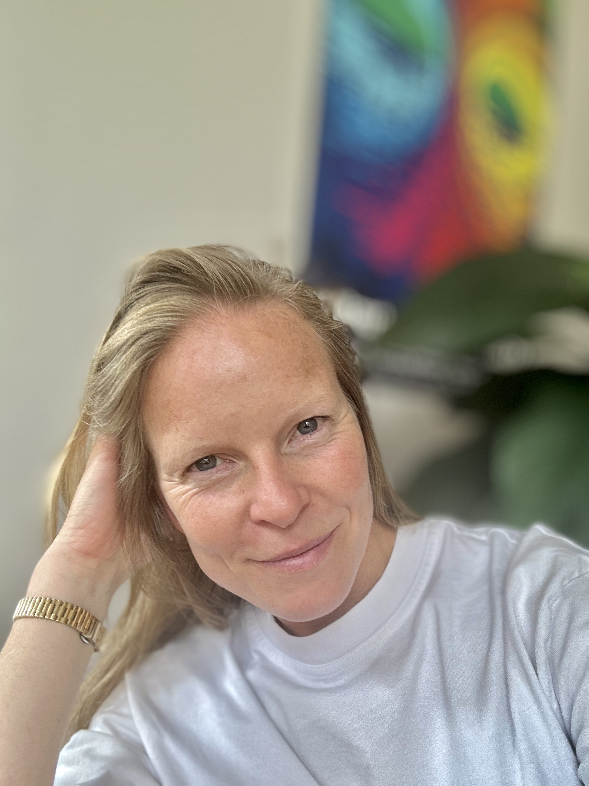 Suzan de VrouwenFysio tijdens een presentatie of training