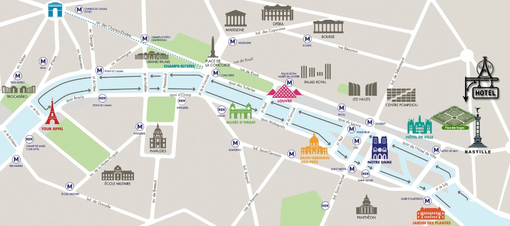 Plan de Paris et ses alentours
