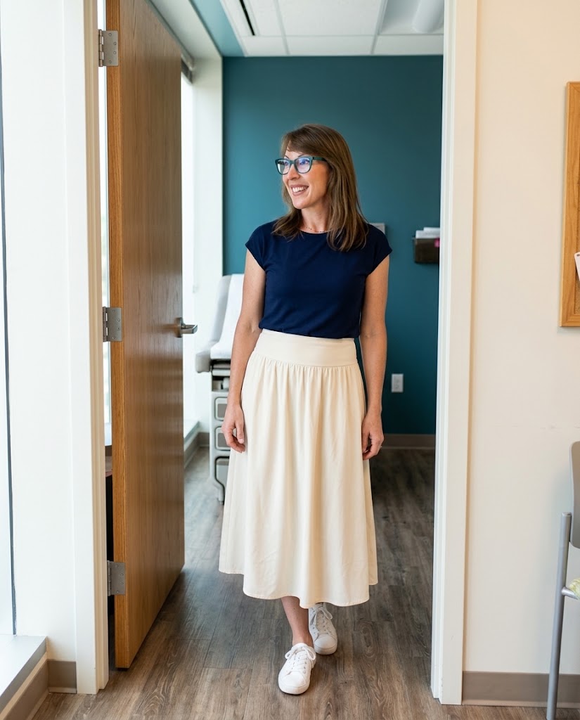 Dr. Sarah Puffer, board-certified pediatrician and founder of Together Pediatrics in Indianapolis, Indiana