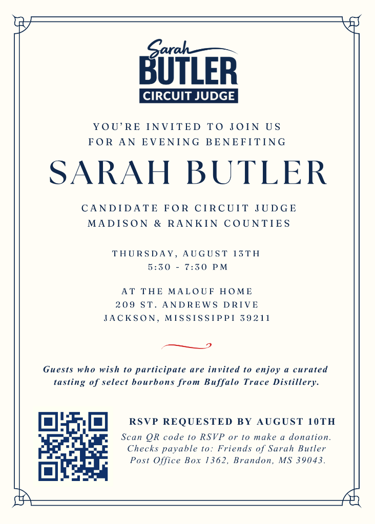 You're Invited - An Evening with Sarah Butler for Circuit Judge
