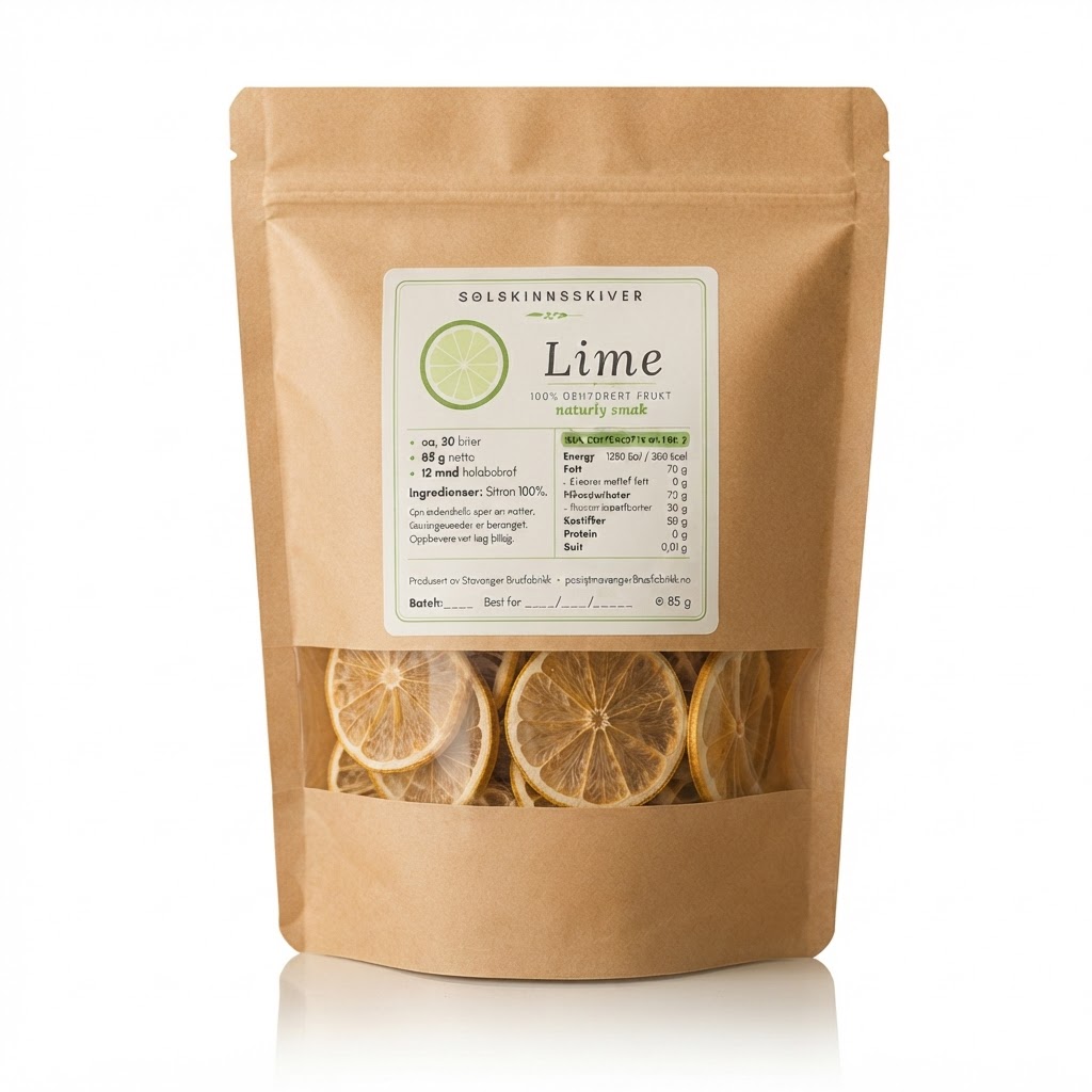 Solskinnskiver Lime