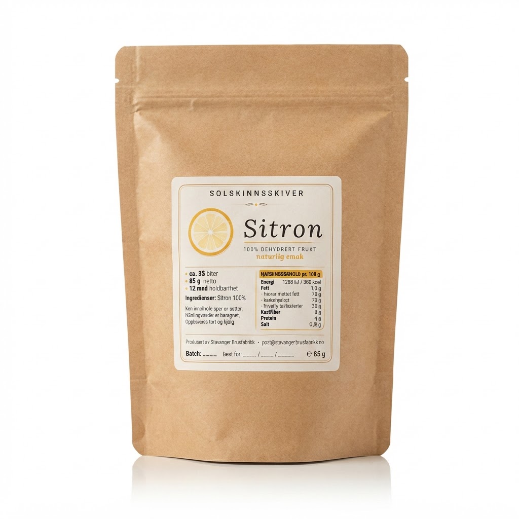 Solskinnskiver Sitron