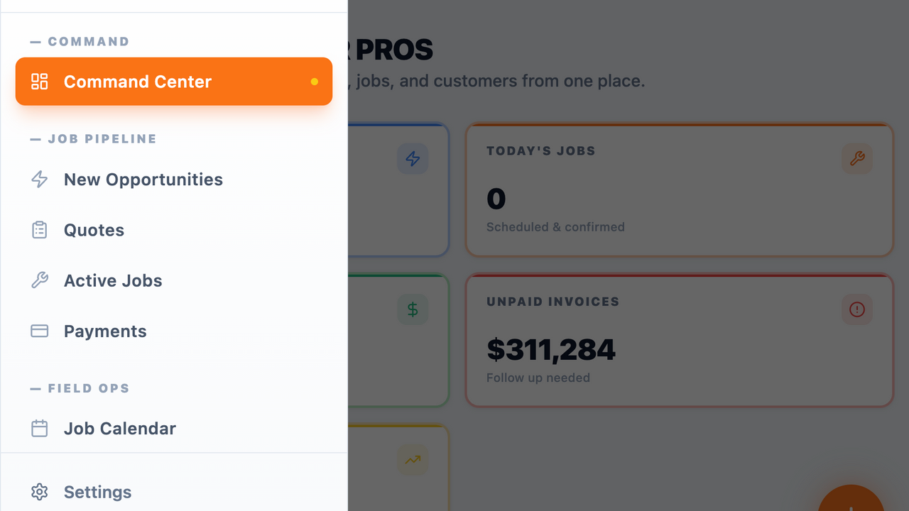 Contractor OS template preview